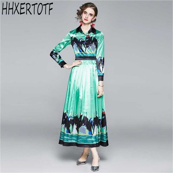 spring runway designer floral long dress fashion womens long sleeve vintage printed casual maxi vestido 210531, Black;gray
spring runway designer floral long dress fashion womens long sleeve vintage printed casual maxi vestido 210531, Black;gray