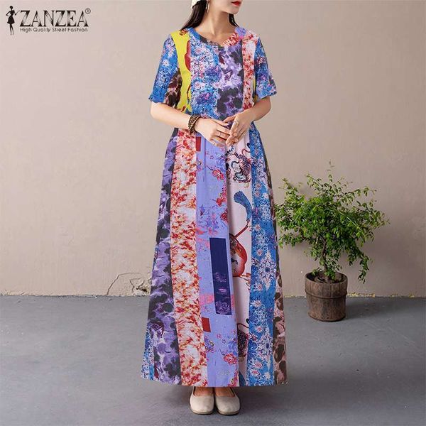 casual dresses stylish dress printed vestidos women floral sundress 2021 summer zanzea half sleeve ethnic style belt long robe plu, Black;gray
casual dresses stylish dress printed vestidos women floral sundress 2021 summer zanzea half sleeve ethnic style belt long robe plu, Black;gray