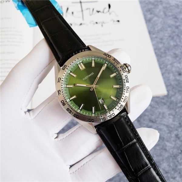 wristwatches famous automatic sport mechanical men wristwatch stainless steel glass watches black leather silver green dial 43mm, Slivery;brown
wristwatches famous automatic sport mechanical men wristwatch stainless steel glass watches black leather silver green dial 43mm, Slivery;brown