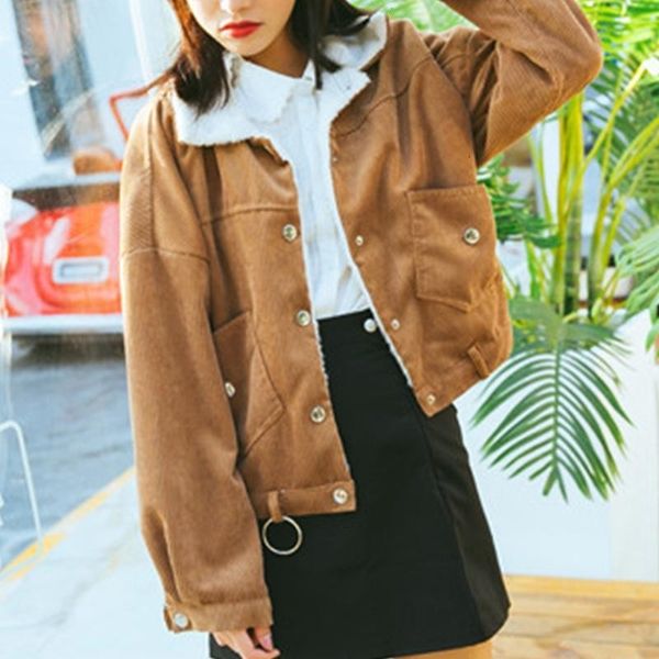 women's jocoo jolee women warm thick corduroy jackets winter korean style wadded coat female vintage harajuku parka short coats 1 82nb, Black;brown
women's jocoo jolee women warm thick corduroy jackets winter korean style wadded coat female vintage harajuku parka short coats 1 82nb, Black;brown