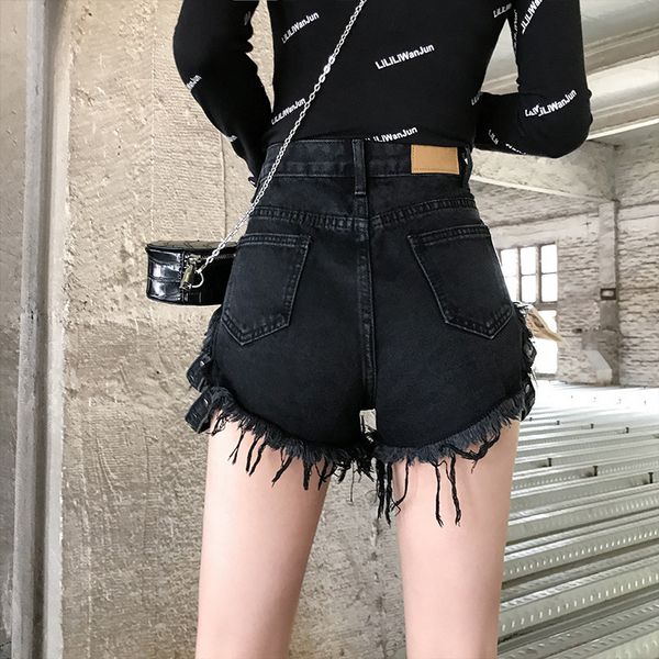 rivet beading female high waist hollow cut hole denim with strap street style shorts, Blue
rivet beading female high waist hollow cut hole denim with strap street style shorts, Blue