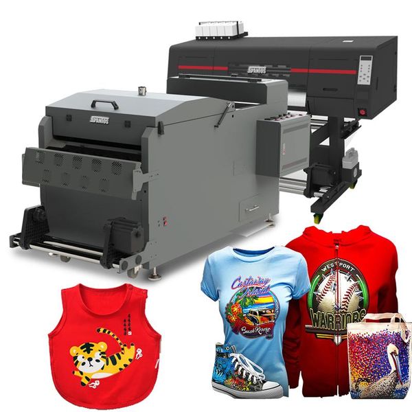 printers dtf printer i3200 head digital textile printing machine for t-shirts with powder shaking