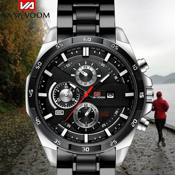 wristwatches vava voom men watch business waterproof date fashion multifunction stainless steel black quartz relojes para hombre, Slivery;brown
wristwatches vava voom men watch business waterproof date fashion multifunction stainless steel black quartz relojes para hombre, Slivery;brown