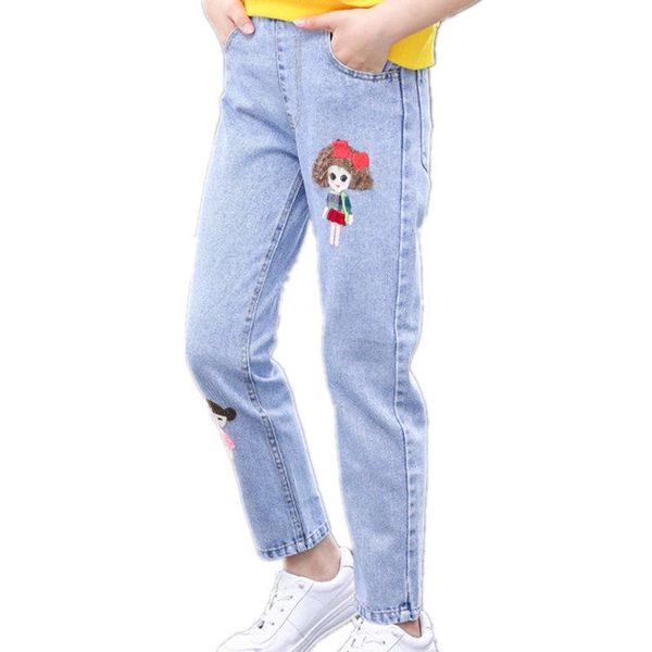girls jeans pants spring denim kids clothing fashion casual trousers for clothes, Blue
girls jeans pants spring denim kids clothing fashion casual trousers for clothes, Blue