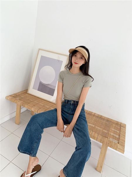 novas calças de brim femininas cintura alta roupas largas perna jeans azul estilo rua retro qualidade moda retas women's, Blue
novas calças de brim femininas cintura alta roupas largas perna jeans azul estilo rua retro qualidade moda retas women's, Blue