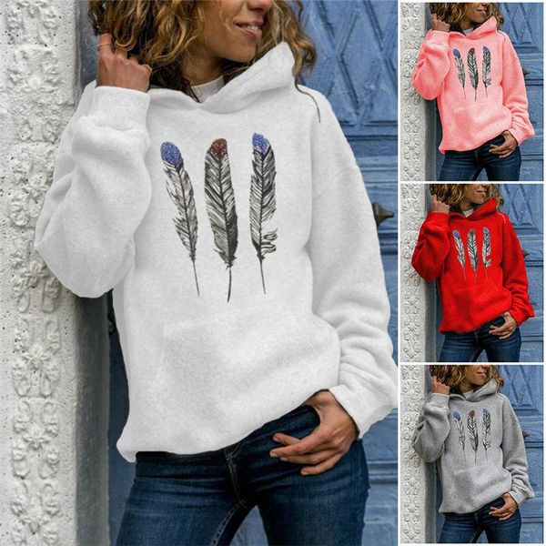 women's hoodies & sweatshirts 2021 spring and autumn leisure feathers letter pattern hooded female turtleneck long sleeve, Black
women's hoodies & sweatshirts 2021 spring and autumn leisure feathers letter pattern hooded female turtleneck long sleeve, Black