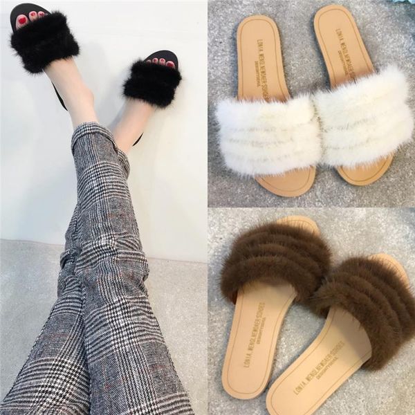 slippers arrival girls natural slipper summer fashion furry shoes flat bottom, Black
slippers arrival girls natural slipper summer fashion furry shoes flat bottom, Black