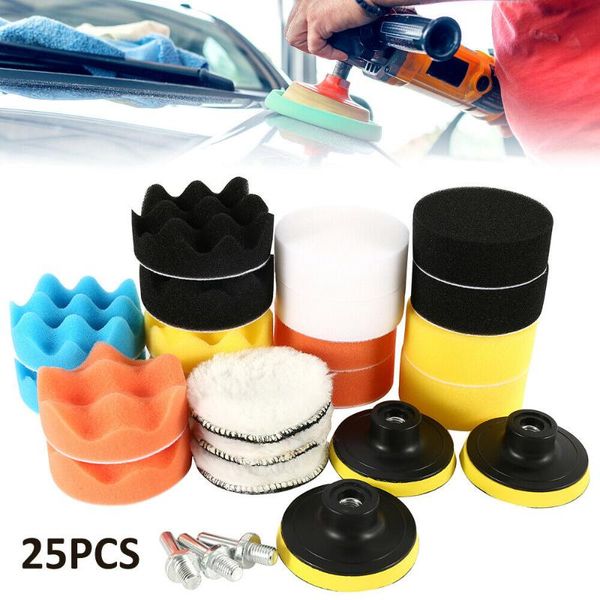 25pcs 3" car polishing disc self-adhesive buffing waxing sponge wool wheel pad for polisher drill
25pcs 3" car polishing disc self-adhesive buffing waxing sponge wool wheel pad for polisher drill