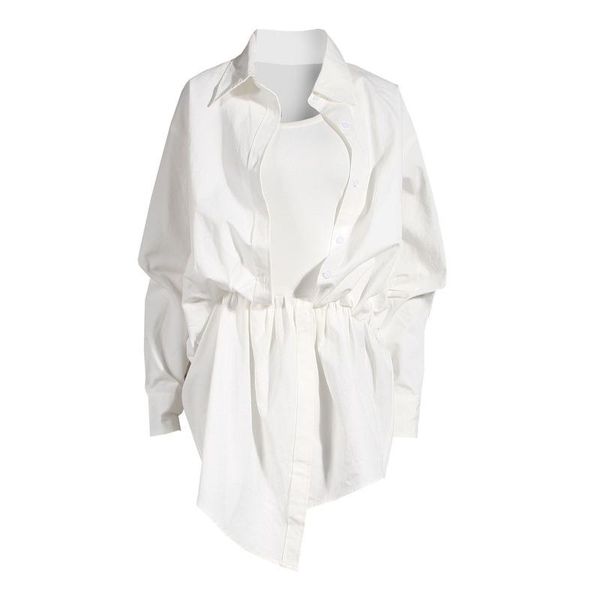 women autumn white irregular knot split big size shirt dress lapel long sleeve loose fit fashion spring summer 2021 casual dresses, Black;gray
women autumn white irregular knot split big size shirt dress lapel long sleeve loose fit fashion spring summer 2021 casual dresses, Black;gray