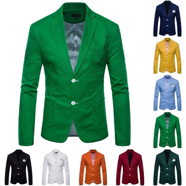 men's suits & blazers mens plain business blazer jacket evening party buttons work formal suit coat jackets male clothes, White;black
men's suits & blazers mens plain business blazer jacket evening party buttons work formal suit coat jackets male clothes, White;black