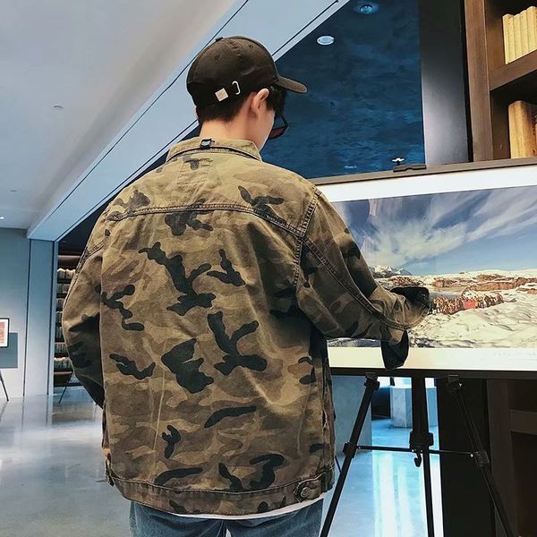 men's jackets songsanding camouflage denim jacket korean trendy students cotton casual tooling teenagers coat spring a 7ryg, Black;brown
men's jackets songsanding camouflage denim jacket korean trendy students cotton casual tooling teenagers coat spring a 7ryg, Black;brown