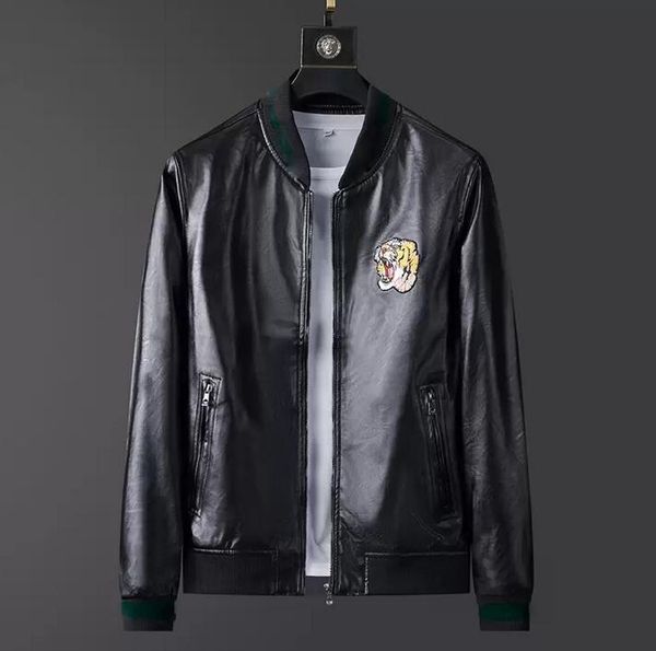 embroidery tiger faux leather designer jacket mens zipper slim fit short hip hop casual skull sport motorcycle coat biker letters fashion, Black;brown
embroidery tiger faux leather designer jacket mens zipper slim fit short hip hop casual skull sport motorcycle coat biker letters fashion, Black;brown
