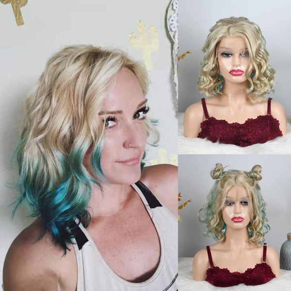 synthetic wigs perruque bob short wig 13x4 lace frontal blonde ombre blue front for women lolita cosplay, Black
synthetic wigs perruque bob short wig 13x4 lace frontal blonde ombre blue front for women lolita cosplay, Black