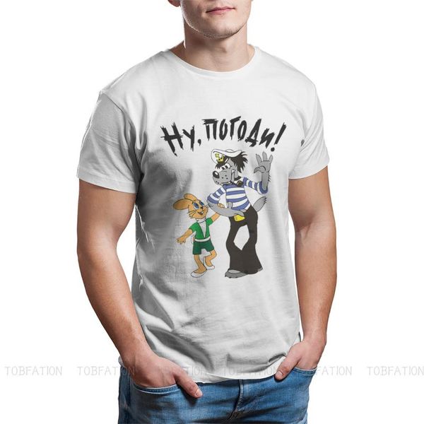 men's t-shirts nu pogodi well just you wait wolf hare cartoon 100% cotton tshirts distinctive homme t shirt trend size s-6xl, White;black
men's t-shirts nu pogodi well just you wait wolf hare cartoon 100% cotton tshirts distinctive homme t shirt trend size s-6xl, White;black