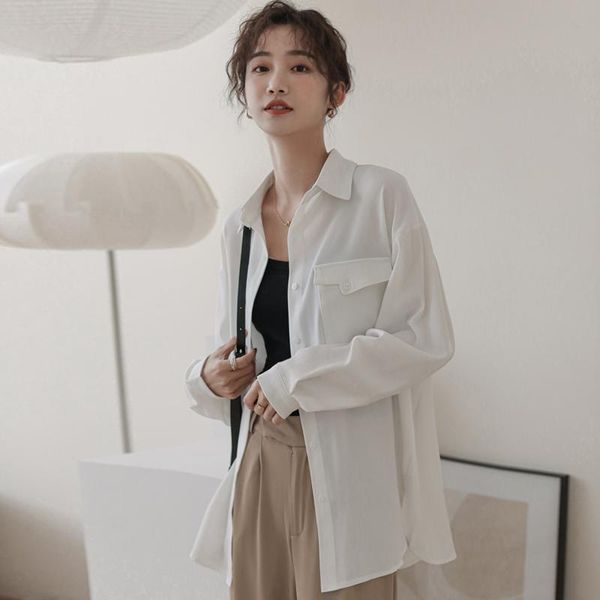 women's blouses & shirts white chiffon shirt office lady design soft thin summer women blouse with single pocket
women's blouses & shirts white chiffon shirt office lady design soft thin summer women blouse with single pocket