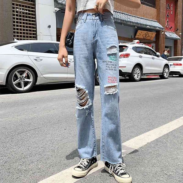 women's jeans girl's varofi ripped jeans spring and fall down y2k denim breech breeches straight line tube high waist leg wide pan, Blue
women's jeans girl's varofi ripped jeans spring and fall down y2k denim breech breeches straight line tube high waist leg wide pan, Blue