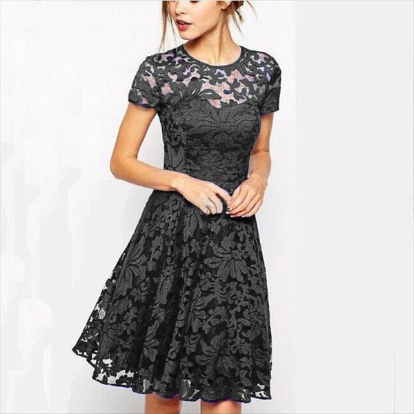 5xl plus size fashion elegant women dress sweet hallow out lace party princess slim summer dresses vestidos red blue, Black;gray
5xl plus size fashion elegant women dress sweet hallow out lace party princess slim summer dresses vestidos red blue, Black;gray
