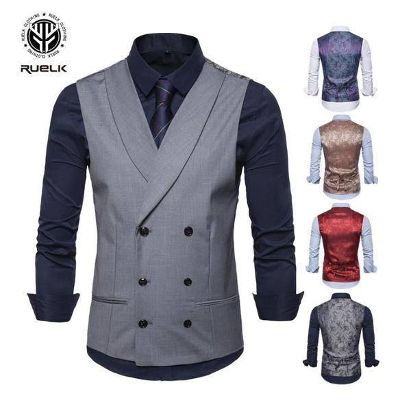 men's vests ruelk male casual plaid slim sleeveless formal business jacket suit vest wedding waistcoat homme plus size s-2xl, Black;white
men's vests ruelk male casual plaid slim sleeveless formal business jacket suit vest wedding waistcoat homme plus size s-2xl, Black;white
