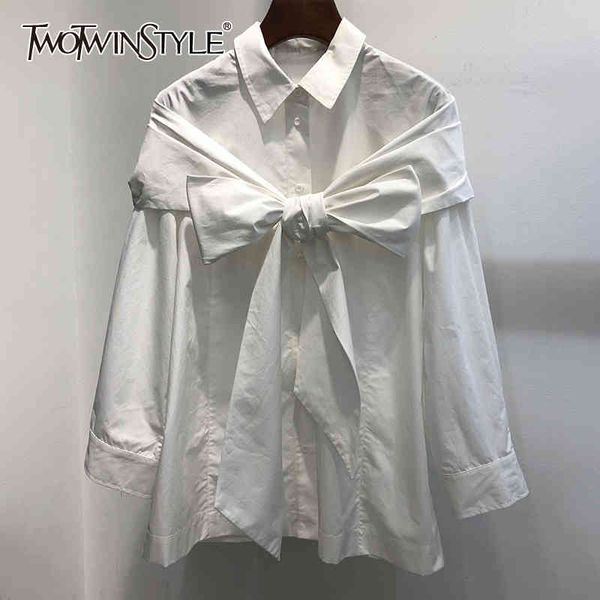 patchwork bowknot korean shirt for women lapel long sleeve casual solid blouse female fashion clothing 210423, White
patchwork bowknot korean shirt for women lapel long sleeve casual solid blouse female fashion clothing 210423, White