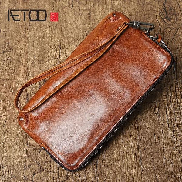 wallets aetoo leather phone bag, first layer of retro long wallet, vegetable tanned card case, Red;black
wallets aetoo leather phone bag, first layer of retro long wallet, vegetable tanned card case, Red;black