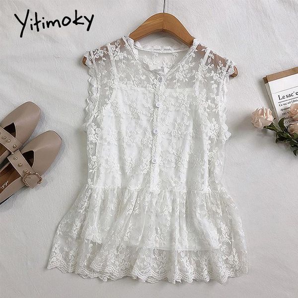 women's blouses & shirts yitimoky lace blouse women two piece summer 2021 fashion spaghetti strap tank loose button up o-neck cotto, White
women's blouses & shirts yitimoky lace blouse women two piece summer 2021 fashion spaghetti strap tank loose button up o-neck cotto, White
