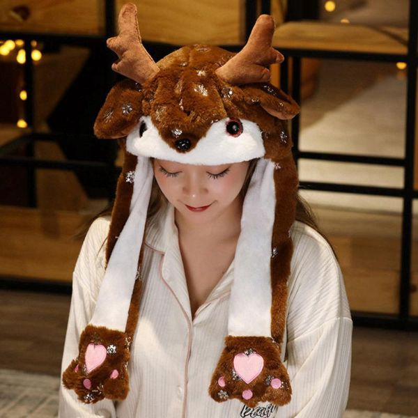 berets children christmas bandana santa hat cute deer elk antlers baby winter warm plush moving ear xmas party gift, Blue;gray
berets children christmas bandana santa hat cute deer elk antlers baby winter warm plush moving ear xmas party gift, Blue;gray