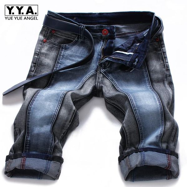 men denim shorts patchwork mixed color stretch straight short pants street slim fit casual zip knee length plus size 46 men's jeans, Blue
men denim shorts patchwork mixed color stretch straight short pants street slim fit casual zip knee length plus size 46 men's jeans, Blue