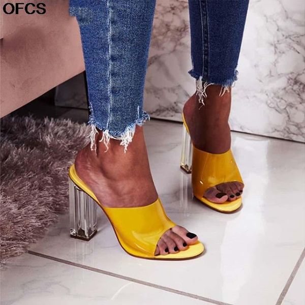 size 42 pvc crystal heel sandals women slippers square transparent clear high heels summer pumps, Black
size 42 pvc crystal heel sandals women slippers square transparent clear high heels summer pumps, Black