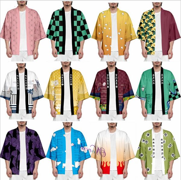 theme costume summer cardigan kimono demon slayer kimetsu non yaiba 3d wife/man/children japanese anime impression man haori yukata cosplay, Black;red
theme costume summer cardigan kimono demon slayer kimetsu non yaiba 3d wife/man/children japanese anime impression man haori yukata cosplay, Black;red