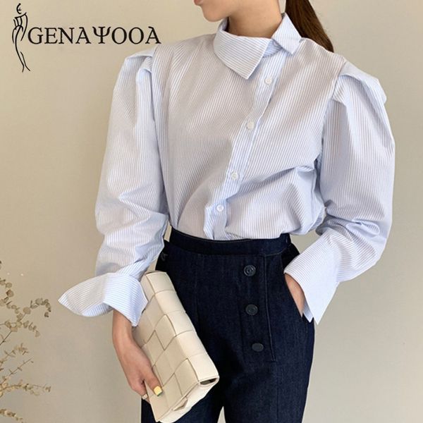genayooa striped women shirts korean style womens and blouses long sleeve irregular office ladies designer 210417, White
genayooa striped women shirts korean style womens and blouses long sleeve irregular office ladies designer 210417, White