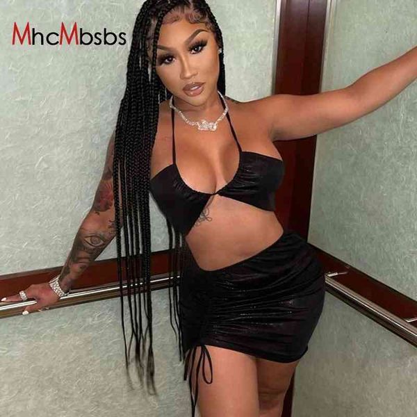 two piece dress y2k halter tank women vintage bandage bodycon corset drawstring ruched mini skirts 2021 summer punk club, White
two piece dress y2k halter tank women vintage bandage bodycon corset drawstring ruched mini skirts 2021 summer punk club, White