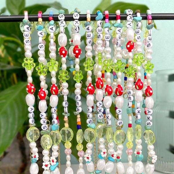 chains flatfoosie letters irregular pearl beaded necklace for women girls transparent flower crystal beads korean jewelry, Silver
chains flatfoosie letters irregular pearl beaded necklace for women girls transparent flower crystal beads korean jewelry, Silver