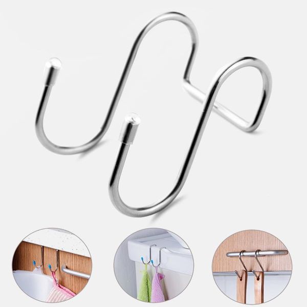stainless steel double s shape storage hook purse for bathroom kitchen wall and door organizer accessories hooks & rails
stainless steel double s shape storage hook purse for bathroom kitchen wall and door organizer accessories hooks & rails