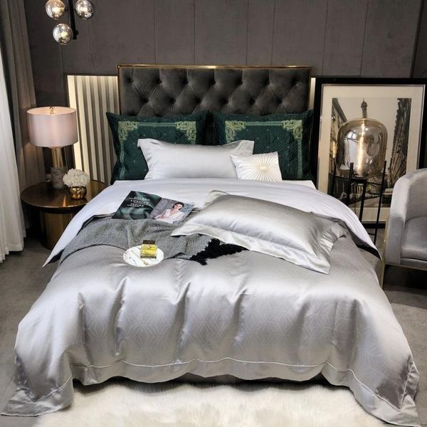 bedding sets satin cotton luxury grey golden duvet cover set king size 4pcs soft silky with 1 bed sheet 2 pillowcases
bedding sets satin cotton luxury grey golden duvet cover set king size 4pcs soft silky with 1 bed sheet 2 pillowcases