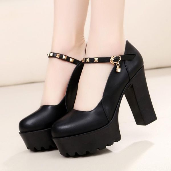 women's genuine leather shoes with heels 2021 rivet high platform pumps woman square heel office work black dress
women's genuine leather shoes with heels 2021 rivet high platform pumps woman square heel office work black dress