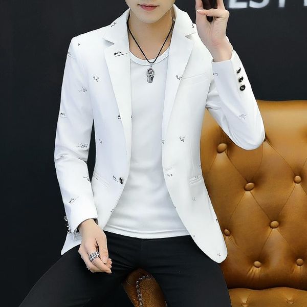 men's suits & blazers 2021 irregular printing suit handsome male soil leisure blazer cultivate one's morality youth thin, White;black
men's suits & blazers 2021 irregular printing suit handsome male soil leisure blazer cultivate one's morality youth thin, White;black