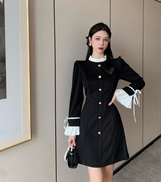casual dresses style french retro hong kong temperament design sense of minority dress women's autumn high waist small, Black;gray
casual dresses style french retro hong kong temperament design sense of minority dress women's autumn high waist small, Black;gray