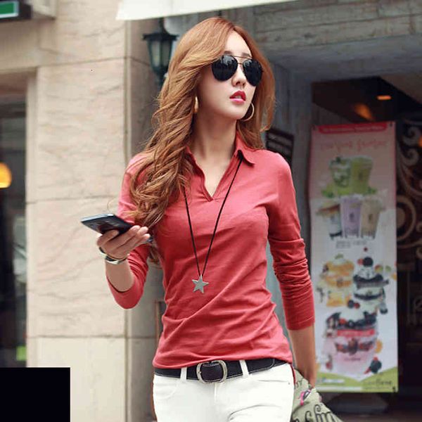 gkfnmt t shirt women long sleeve cotton v turn down collar tees t-shirt woman tshirt camiseta feminina ropa mujer, White
gkfnmt t shirt women long sleeve cotton v turn down collar tees t-shirt woman tshirt camiseta feminina ropa mujer, White