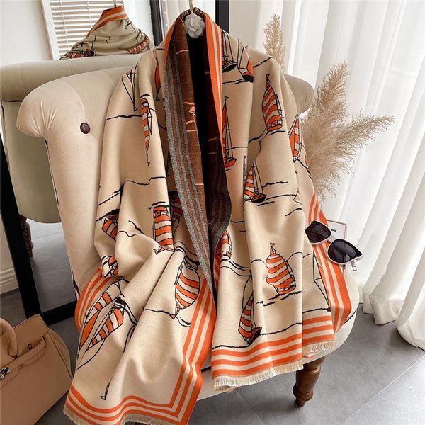scarves 2021 winter scarf luxury double-sided cashmere women warm shawl wrap printed soft blanket holiday gift, Blue;gray
scarves 2021 winter scarf luxury double-sided cashmere women warm shawl wrap printed soft blanket holiday gift, Blue;gray