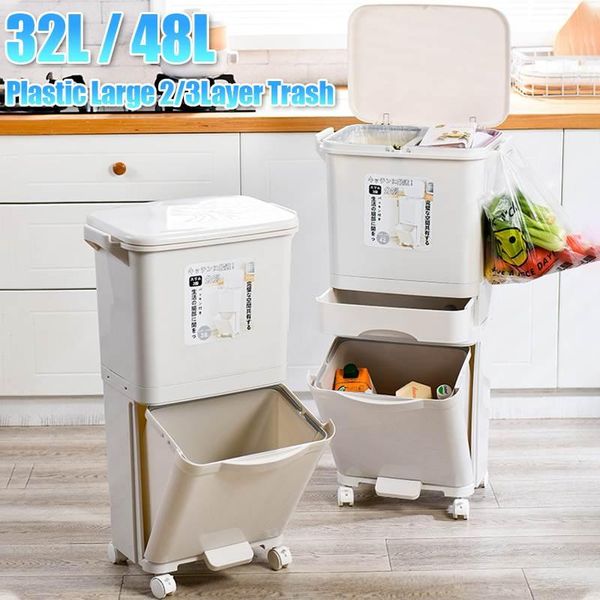 waste bins large capacity 38/42l trash can double deck sorting kitchen dustbin garbage storage for office home bathroom
waste bins large capacity 38/42l trash can double deck sorting kitchen dustbin garbage storage for office home bathroom