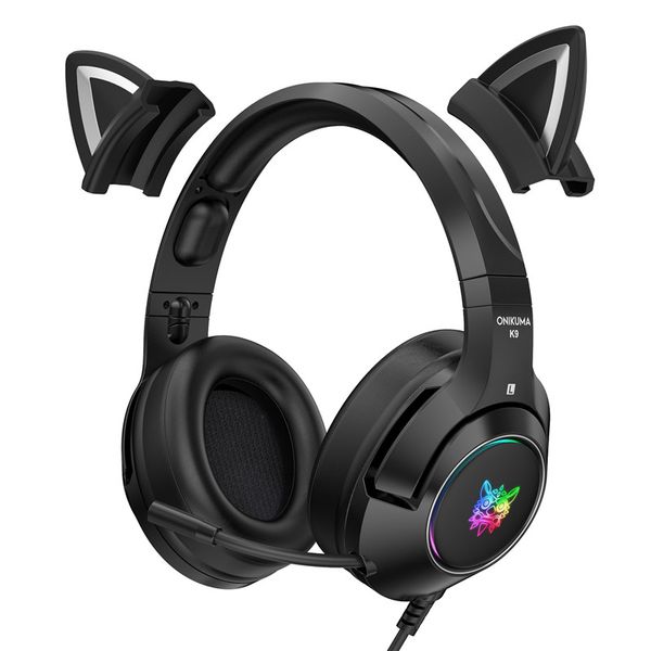new k9 black demon version cat ear gaming headphones with mic rgb luminous mobile phone computer noise reduction headset
new k9 black demon version cat ear gaming headphones with mic rgb luminous mobile phone computer noise reduction headset