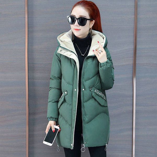 women's korean fashion with hoodie parkas casual cotton jackets thick ladies long winter warm jacket lady plus size d238, Black
women's korean fashion with hoodie parkas casual cotton jackets thick ladies long winter warm jacket lady plus size d238, Black