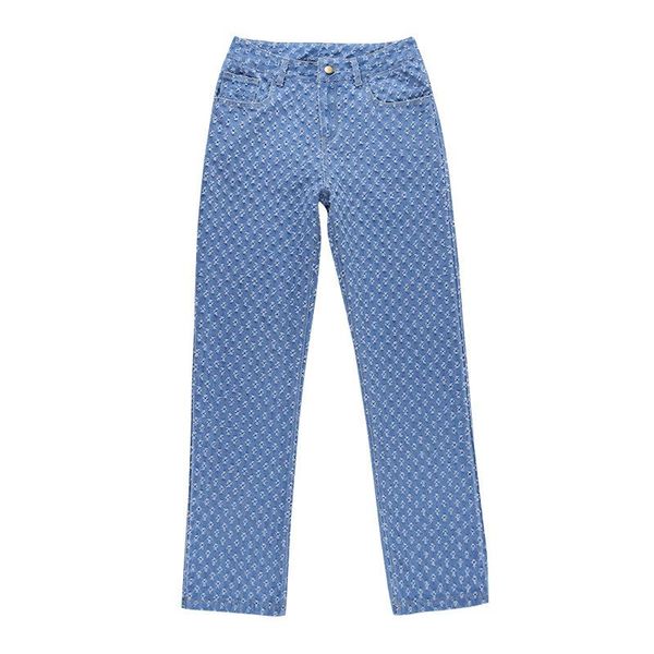 autumn slim slimming ladies casual pants personality wash pattern jeans women women's, Blue
autumn slim slimming ladies casual pants personality wash pattern jeans women women's, Blue