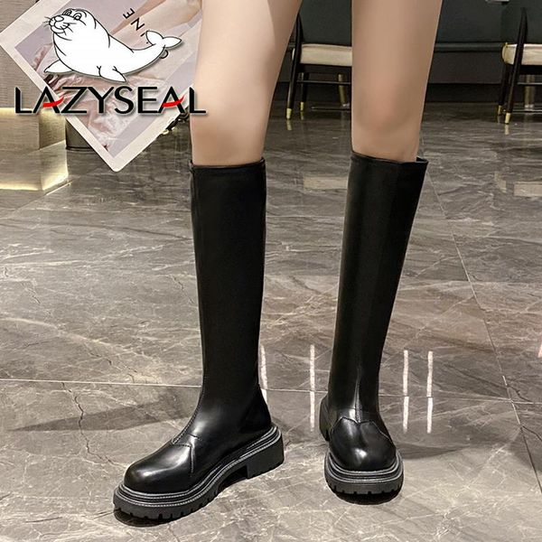 boots lazyseal women the knee soft pu leather 38cm long zipper sewing design chunky heels shoes female fashion boot, Black
boots lazyseal women the knee soft pu leather 38cm long zipper sewing design chunky heels shoes female fashion boot, Black