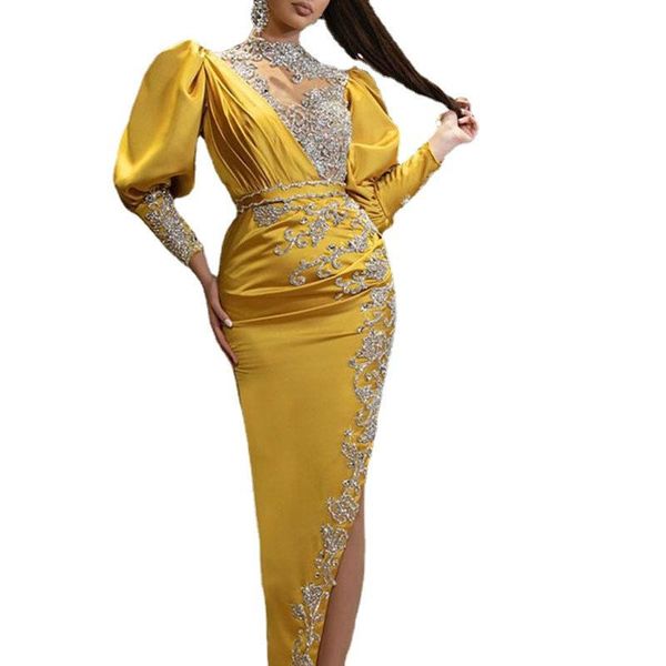 casual dresses party dress women slim dinner satin yellow tail banquet long sleeve ladies, Black;gray
casual dresses party dress women slim dinner satin yellow tail banquet long sleeve ladies, Black;gray