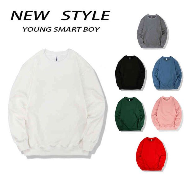 2021 autumn and winter solid color round neck sweater brand loose plush thickened off shoulder pure cotton couple suit pullover, Black
2021 autumn and winter solid color round neck sweater brand loose plush thickened off shoulder pure cotton couple suit pullover, Black