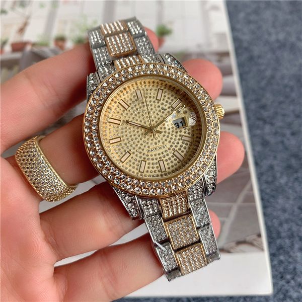 33r brand luxury watch casual men's women watches fashion dress datejust stainless steel strap quartz movement automatic calendar foldi, Slivery;brown
33r brand luxury watch casual men's women watches fashion dress datejust stainless steel strap quartz movement automatic calendar foldi, Slivery;brown