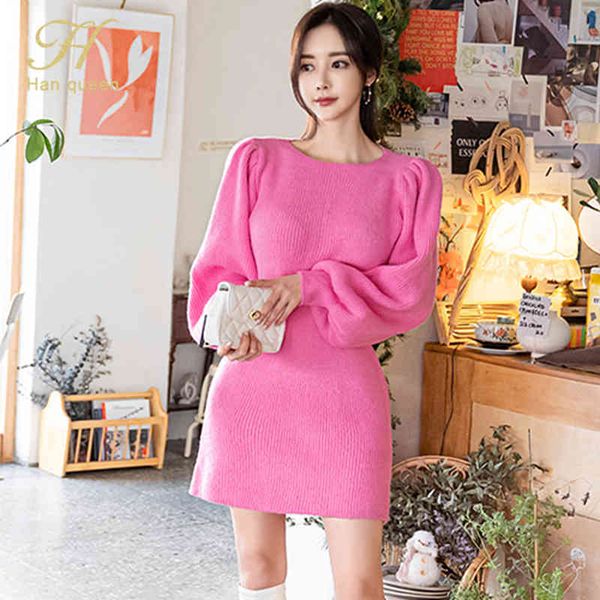 dresses korean winter women's pullover knitted es lantern sleeve mini elegant simple bottoming sweater vestidos, Black;gray
dresses korean winter women's pullover knitted es lantern sleeve mini elegant simple bottoming sweater vestidos, Black;gray
