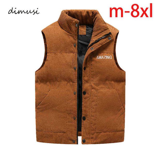 dimusi men's jacket sleeveless vest winter fashion male cotton-padded thick vest coats casual corduroy waistcoat jacket clothing y1122, Black;brown
dimusi men's jacket sleeveless vest winter fashion male cotton-padded thick vest coats casual corduroy waistcoat jacket clothing y1122, Black;brown