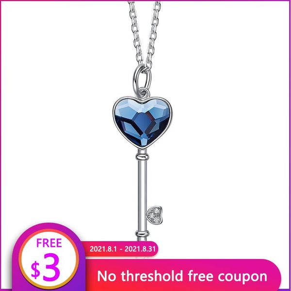 chains rieen silver 925 neckalce blue purple crystals fine heart key pendant sterling necklace for women party jewelry
chains rieen silver 925 neckalce blue purple crystals fine heart key pendant sterling necklace for women party jewelry